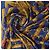 Foulard in seta Hermès Carré 90 "AUX CHAMPS" Blu Navy - vista 14