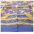 Foulard in seta Hermès Carré 90 "AUX CHAMPS" Blu Navy - vista 6