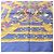 Foulard in seta Hermès Carré 90 "AUX CHAMPS" Blu Navy - vista 7
