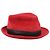 Hermès Cappello Fedora in velluto a coste Hermes in rosso