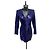 Mini abito BALMAIN con paillettes stampa leopardata Fall2009 in blu elettrico e nero - Taglia FR 38