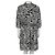 Louis Vuitton Plissiertes Seidenhemdkleid Schwarz & Weiß Größe 38 Gebraucht