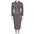 Timeless Completo giacca e gonna in lana bouclé Chanel 2016 Rosa Nero e Argento FR34 Usato