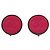 Pendientes de clip Chanel en oro y rojo Roja Dorado