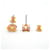 Hermès Hermes Mini Pop H Stud Earrings Pink Golden  - view 3