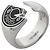Ring Hermès Anello Carousel Hermes Nero Argento