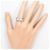 Autre Marque 18K Weißgold-Ring mit gelbem Diamanten Golden - Ansicht 8