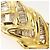 Autre Marque 18K Gelbgold-Ring mit braunem Diamanten Golden - Ansicht 2