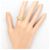 Autre Marque 18K Gelbgold-Ring mit braunem Diamanten Golden - Ansicht 7