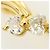 Autre Marque 18K Gelbgold-Ring mit Diamant Golden - Ansicht 2