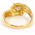 Autre Marque 18K Gelbgold-Ring mit Diamant Golden - Ansicht 4
