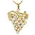 Autre Marque Colar de ouro amarelo 18K com opala Dourado