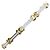 Autre Marque Elegante bracciale con charm in oro 18K con diamanti D'oro