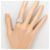 Autre Marque PT900 Platinring mit Diamant - Ansicht 7