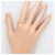 Autre Marque 18K Gelbgold-Ring mit Diamant Golden - Ansicht 6