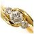 Autre Marque 18K Gelbgold-Ring mit Diamant Golden - Ansicht 2