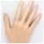 Autre Marque 18K Gelbgold-Ring mit Diamant Golden - Ansicht 6