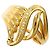 Autre Marque 18K Gelbgold-Ring mit Diamant Golden