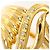 Autre Marque 18K Gelbgold-Ring mit Diamant Golden - Ansicht 2