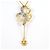 Autre Marque 18K Gelbgold- und Platinhalskette mit Diamant Golden - Ansicht 3