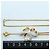 Autre Marque 18K Gelbgold- und Platinhalskette mit Diamant Golden - Ansicht 5