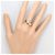 Autre Marque 18K Gelbgold- und Platin-Ring mit Diamant Golden - Ansicht 7