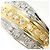 Autre Marque 18K Gelbgold- und Platin-Diamantring Golden - Ansicht 2