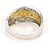 Autre Marque 18K Gelbgold- und Platin-Diamantring Golden - Ansicht 4