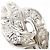 Autre Marque PT900 Platinring mit Diamant - Ansicht 2