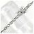 Autre Marque Bracciale con charm in platino PT850 con diamante - vista 2