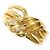 Autre Marque 18K Gelbgold-Ring mit Diamant Golden