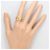 Autre Marque 18K Gelbgold-Ring mit Diamant Golden - Ansicht 7