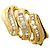 Autre Marque 18K Gelbgold-Ring mit Diamant Golden