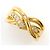 Autre Marque 18K Gelbgold Diamantring Golden