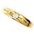 Autre Marque Anello a fascia in oro giallo 18K con diamante D'oro