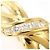 Autre Marque 18K Gelbgold-Ring mit Diamant Golden - Ansicht 2