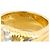 Autre Marque Anello a fascia elegante in platino e oro giallo D'oro - vista 5