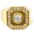 Autre Marque 18K Gelbgold Diamantring Golden