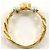 Autre Marque 18K Gelbgold- und Platin-Ring mit Diamant Golden - Ansicht 3