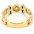 Autre Marque 18K Gelbgold- und Platin-Ring mit Diamant Golden - Ansicht 4