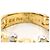 Autre Marque 18K Gelbgold- und Platin-Ring mit Diamant Golden - Ansicht 5