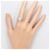 Autre Marque PT900 Platinring mit Diamant - Ansicht 7