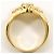 Autre Marque 18K Gelbgold-Ring mit Diamant Golden - Ansicht 3