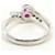 Autre Marque Platinring mit Diamant - Ansicht 3