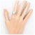 Autre Marque Platinring mit Opal und Diamant - Ansicht 8