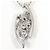 Autre Marque Elegante collar de oro blanco de 18K con diamantes marrones Castaño Dorado - vista 3