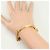 Autre Marque Bracciale con charm in oro giallo 18K con diamanti D'oro - vista 5