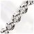 Autre Marque Bracciale charm in oro bianco 14K e diamanti D'oro - vista 2