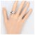 Autre Marque 18K Weißgold-Ring mit schwarzem Diamanten Golden - Ansicht 7
