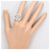 Autre Marque 18K Weißgold-Ring mit braunem Diamanten Golden - Ansicht 7